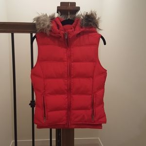 ZARA Red Puffy Vest